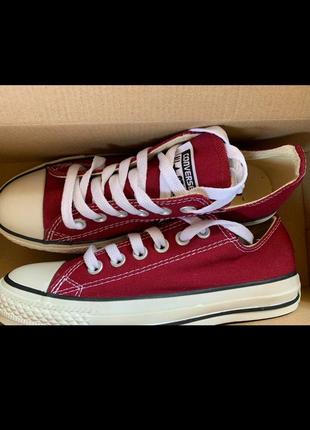 Кеди converse chuck taylor all star burgundy