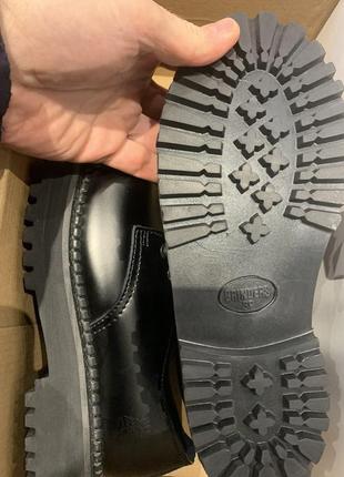 Туфли на платформе grinders black platform black smooth leather