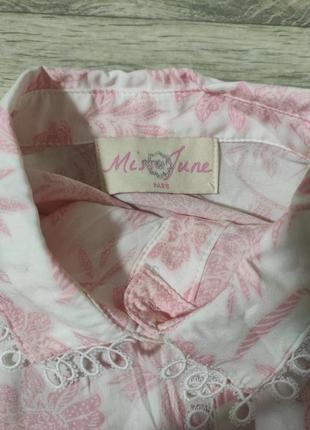Блуза блузка miss june в винтажном стиле оверсайз в цветы с кружевом и объемными рукавами7 фото