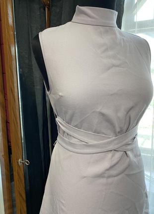 Женское короткое платье с завязками missguided3 фото