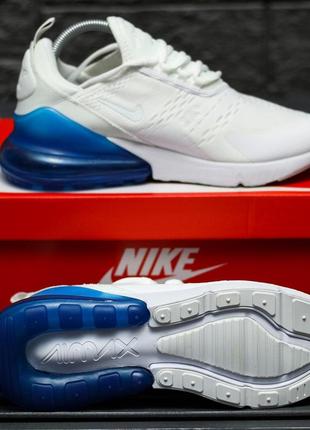 Мужские кроссовки nike air max 270 white blue 40-42-43-444 фото