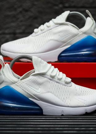 Мужские кроссовки nike air max 270 white blue 40-42-43-448 фото