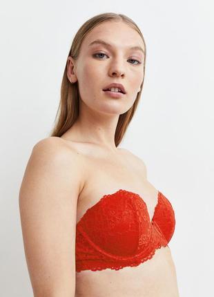 Бюстгальтер h&amp;m lace balconette bra 75c-75d