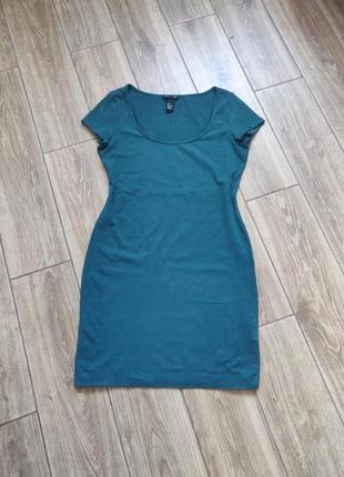 Плаття міні приємного зеленого відтінку, ідеальний стан1 фото