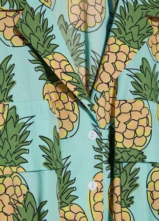Zara pineapple print crop top кроп топ в стиле оверсайз из новых коллекций /473/3 фото