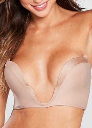 80g wonderbra ultimate plunge nude бюстгальтер push-up для глибокого декольте