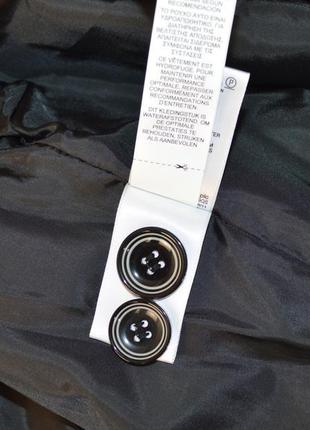 Брендовый черно-белый коттоновый плащ тренч с карманами marks&spencer этикетка5 фото