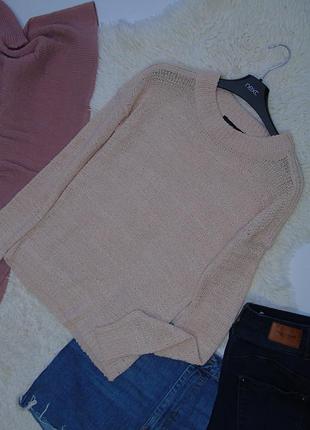 Нежный пудровый свитер