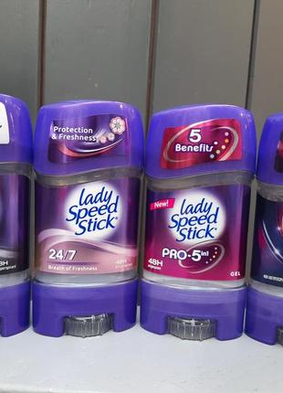 Антиперспирант гелевый lady speed stick, 65 г