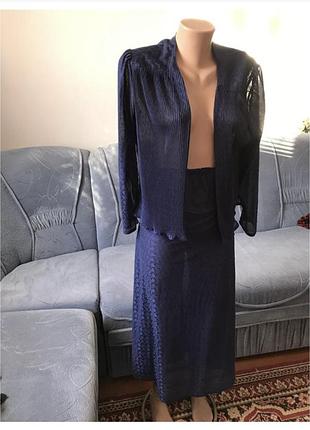 Костюм c&amp;a накидка и юбка,набор юбка и кардиган, комплект юбка и пиджак 52 размер