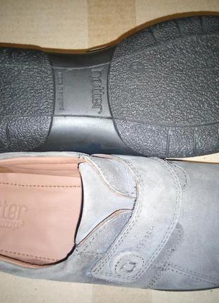 Срочно! hotter! - новые кожаные туфли 40 размера с ортопедической стелькой 26 см !3 фото