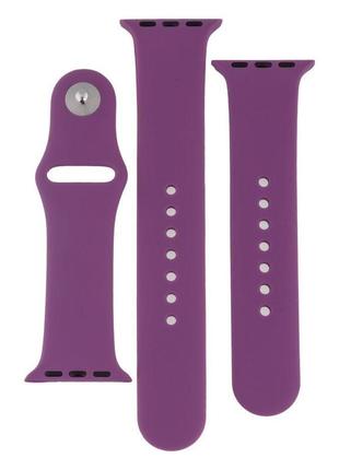 Ремінець для apple watch band silicone two-piece 38/40/41 mm колір 43, grape