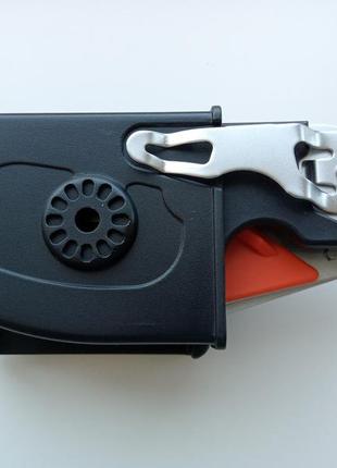 Ножницы тактические для медиков, мультитул 6в1 с чехолом black-orange10 фото