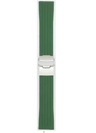 Ремінець універс 22 mm silicone+metal lock для samsung/amazfit/huawei колір зелений