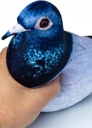 М'яка іграшка 30см, "голуб гриша" подушка-антистрес, іграшка птах голуб, іграшка птах голуб6 фото