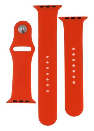 Ремешок для apple watch band silicone two-piece 42/44/45/49 mm цвет 13, orange