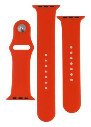 Ремінець для apple watch band silicone two-piece 42/44/45 mm колір 13, orange