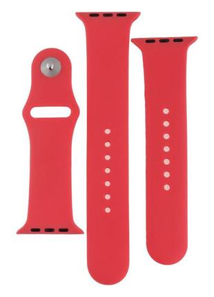 Ремінець для apple watch band silicone two-piece 42/44/45 mm колір 37, rose red