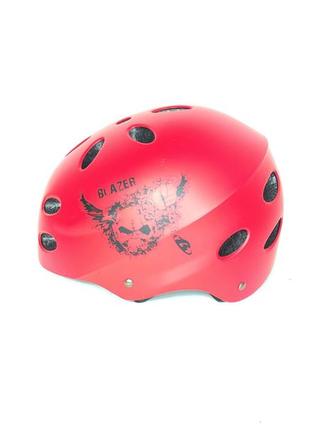 Велошлем blazer с увеличенным размером l красного цвета для экстремального катания (146)