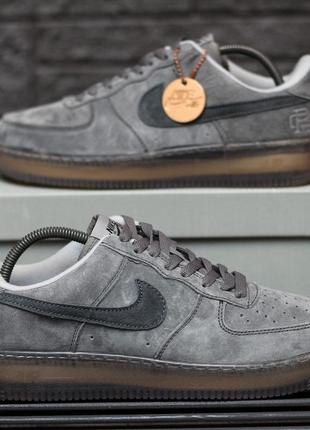 Чоловічі кросівки nike air force 1 low luxury suede grey 41-43-446 фото