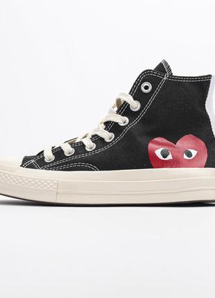 Кеды женские comme des garcons play x converse кроссовки5 фото