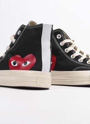 Кеды женские comme des garcons play x converse кроссовки3 фото