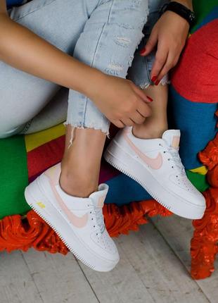 Nike air force. жіночі кросівки найк, шкіра, демісезонні, осінні, весна літо