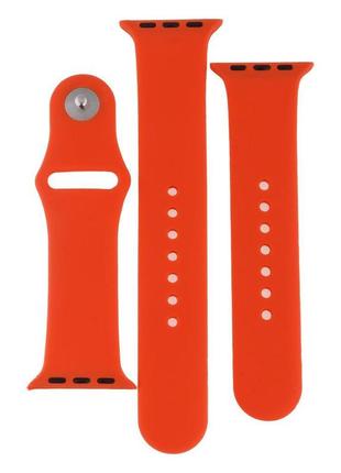 Ремінець для apple watch band silicone two-piece 38/40/41 mm колір 13, orange