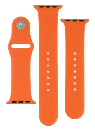 Ремешок для apple watch band silicone two-piece 38/40/41 mm цвет 13, orange6 фото