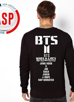 Футболка с логотипом группы bts bangtan bulletproof boy scout свитшот свитшот толстовка кофта9 фото