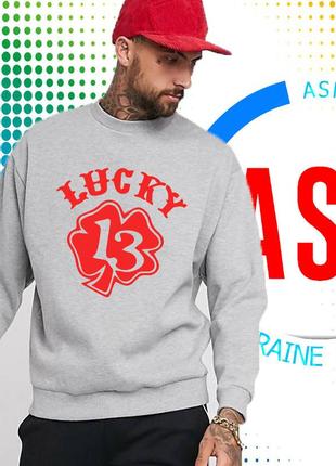 Именной свитшот кофта толстовка с надписью логтипом номером именем под заказ lucky1 фото