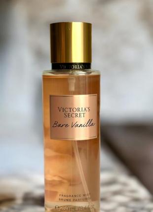 Bare vanilla - парфюмированный спрей (мист) для тела victoria’s secret, 250 мл