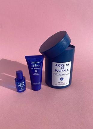 Acqua di parma blue mediterraneo - mirto di panarea acqua di parma  набір для жінок та чоловіків пао1 фото