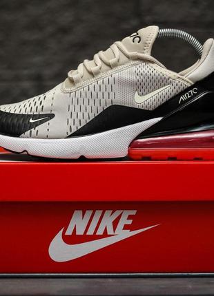 Мужские кроссовки nike air max 270 beige black red 41-42-44-456 фото