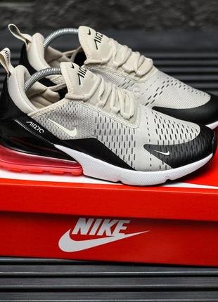 Мужские кроссовки nike air max 270 beige black red 41-42-44-455 фото