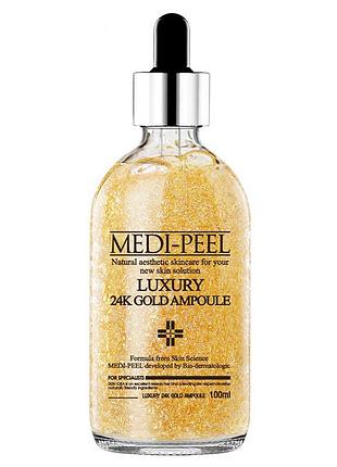 Medi-peel luxury 24k gold ampoule 100ml потужна антивозростная сироватка