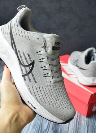 Стильні літні кросівки найк nike dd8500 чоловічі світло-сірі з чорним текстиль+сітка осінні,весняні,на осінь,весна,літо