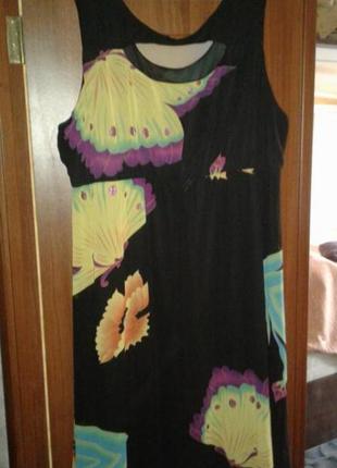 Красивое шифоновое платье макси большого размера2 фото