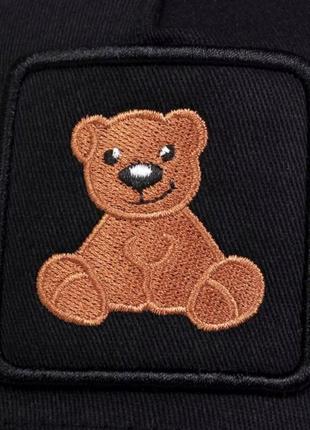 Кепка тракер ведмедик тедді (teddy bear, ведмідь) із сіточкою, унісекс wuke one size3 фото