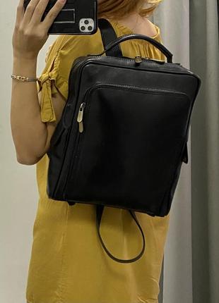 Кожаный итальянский рюкзак шкіряний рюкзак рюкзак под ноутбук5 фото
