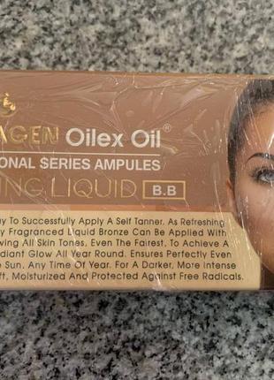 Oilex oil collagen. рідина для засмаги tanning liquid b.b. professional series ampoules. 1 ампула