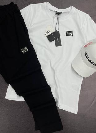 Чоловічий спортивний костюм (штани + футболка) dolce&gabbana