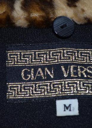 Винтажный, эксюзивный, черный пиджак, блейзер gian versa от versace8 фото