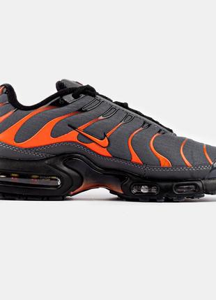 Мужские кроссовки nike air max tn plus grey orange2 фото