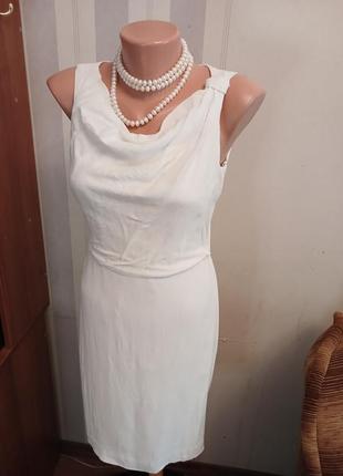 Нарядна біла вечірня весільна сукня білий сарафан білий дизайнерський  белое платье сарафан2 фото