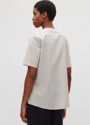 Шовк-котон люкс бренд суперякість натуральна розкішна блузка cos3 фото