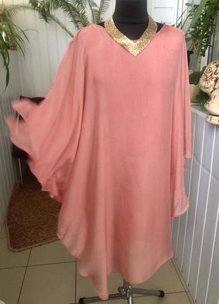 Шелк туника платье