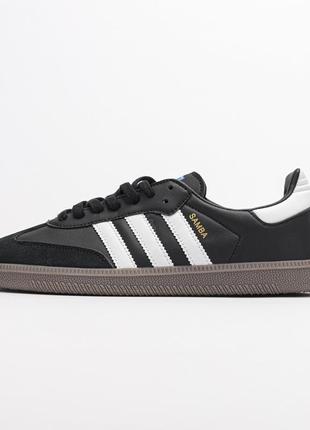 Кроссовки мужские adidas samba og 'black'2 фото