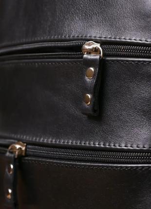 Женский рюкзак черный кожаный3 фото