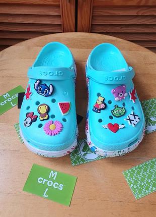 Crocs duet sport clog бірюзові  neo mint - оновлена ​​версія2 фото